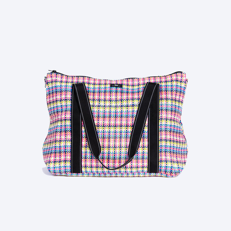 On Holiday | Woven Travel Bag | Large | Spring Fling