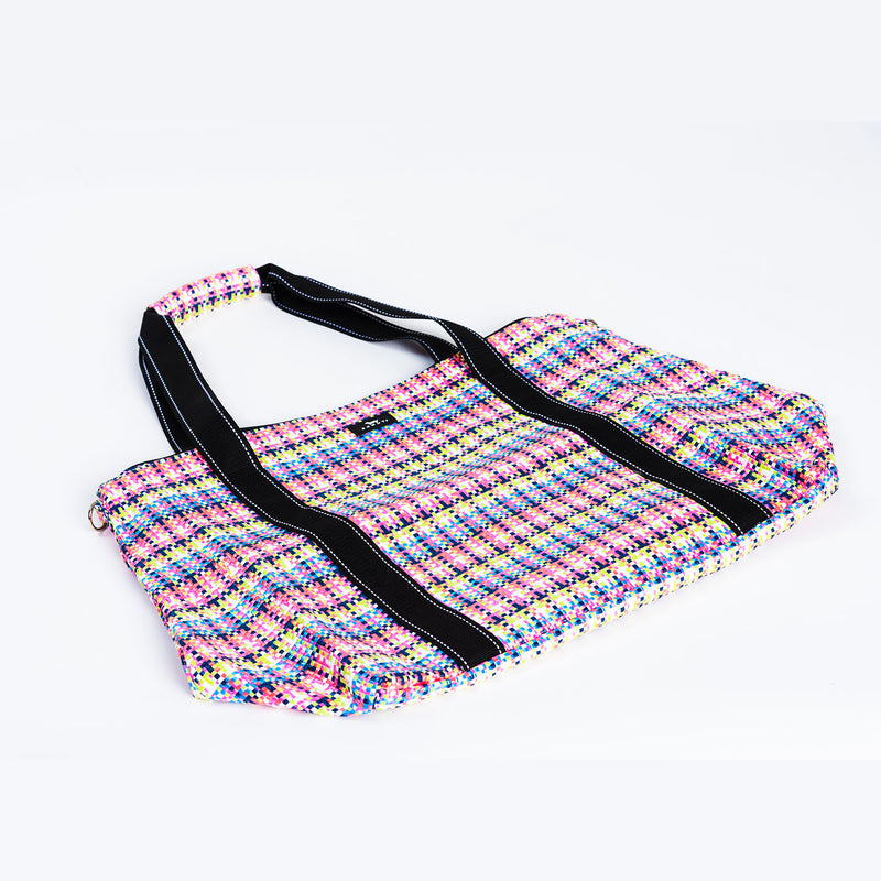 On Holiday | Woven Travel Bag | Large | Spring Fling