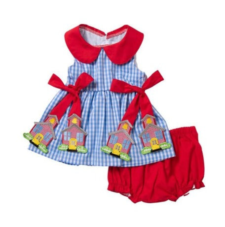 School House Tie Bloomer Set