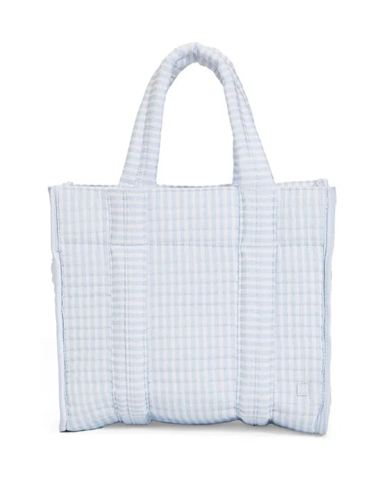 Quilted Mini Go Go Tote | Pimlico Stripe Blue
