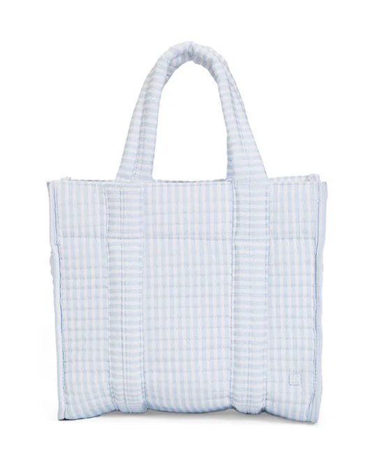 Quilted Mini Go Go Tote | Pimlico Stripe Blue