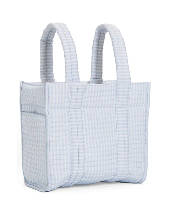 Quilted Mini Go Go Tote | Pimlico Stripe Blue