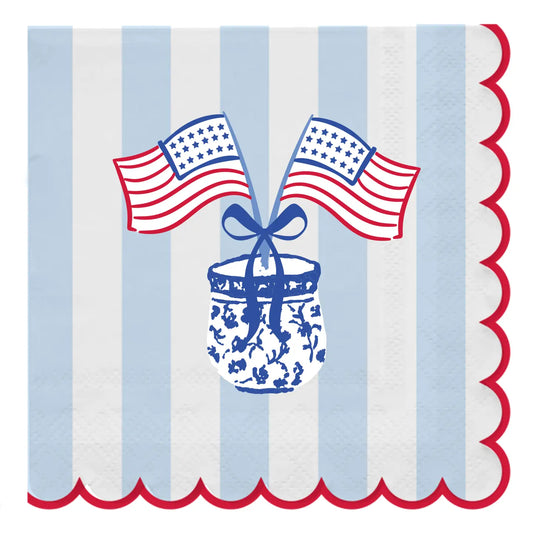 Cocktail Napkins | American Stripes