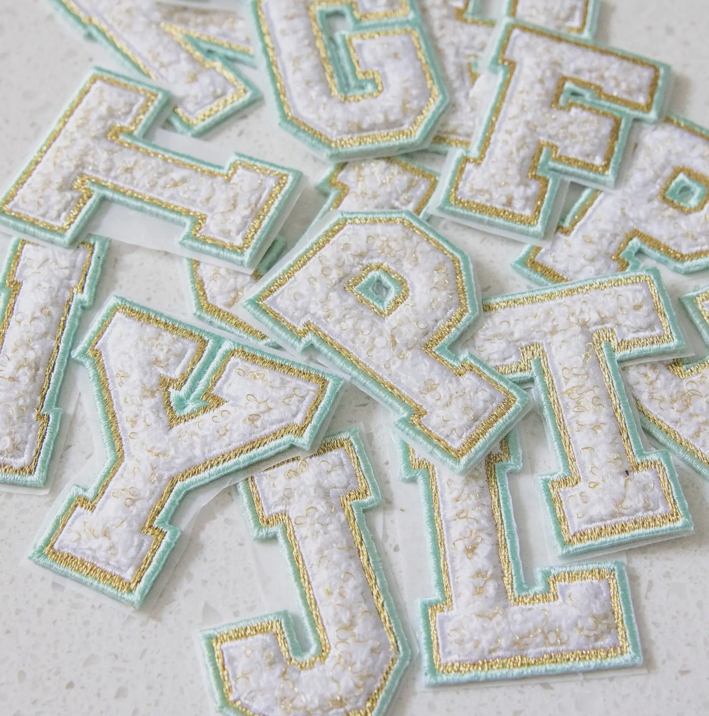 Packaged Letter Patch - Teal