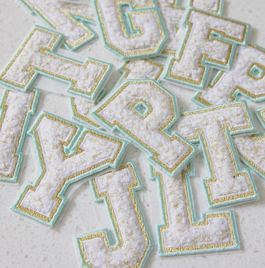 Packaged Letter Patch - Teal