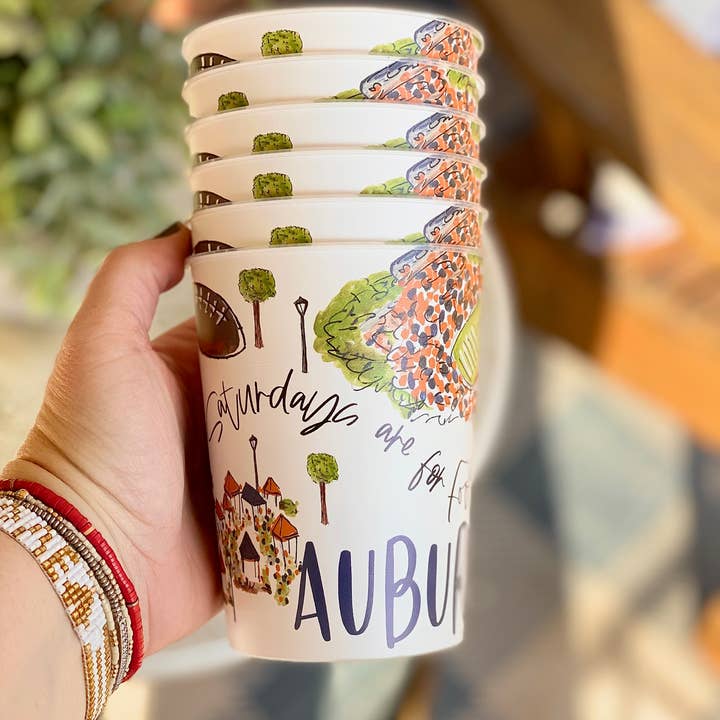 Auburn Reusable Tailgating Cups