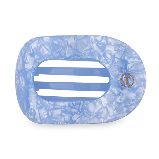 Teleties Flat Round Hair Clip | Blue Lagoon | Assorted Sizes