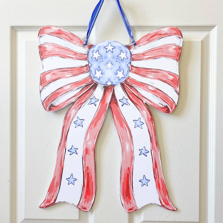 Door Hanger | Patriotic Bow