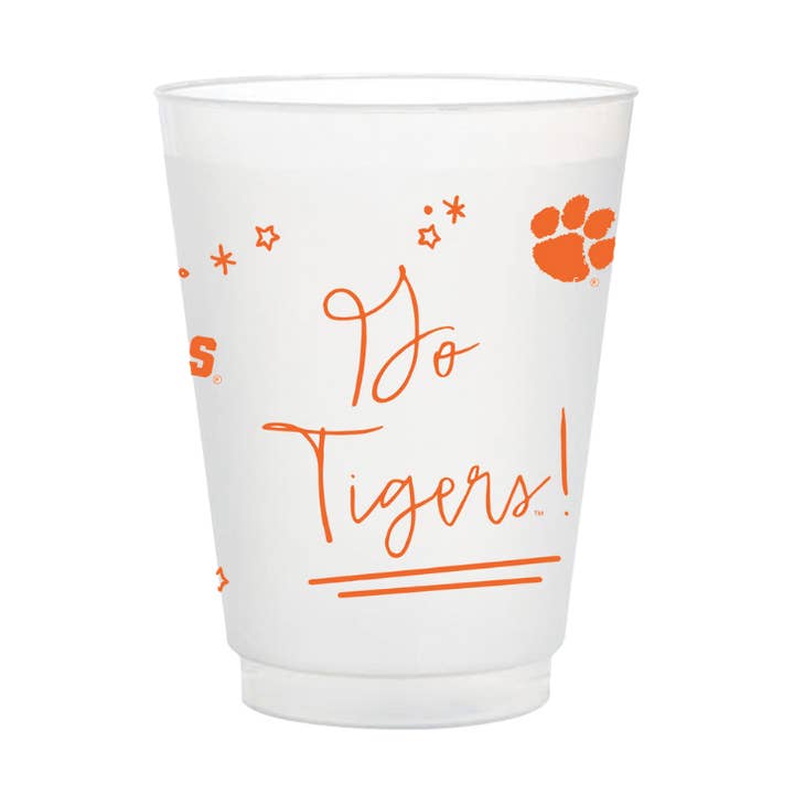 Frosted Flex Party Cups | Clemson