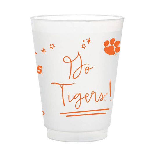 Frosted Flex Party Cups | Clemson