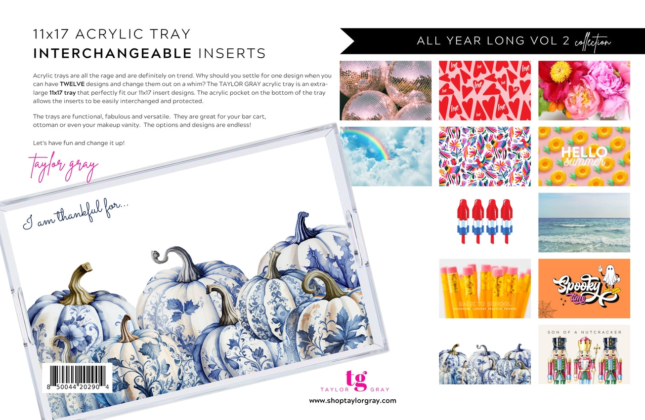 Acrylic Tray Inserts | All Year Long Vol 2