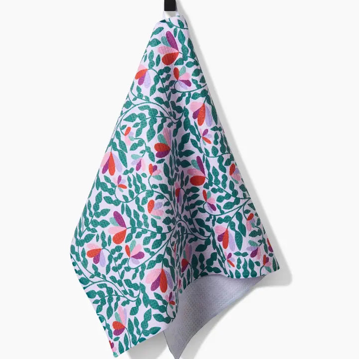 Tea Towel | Spring Wavy Leaves