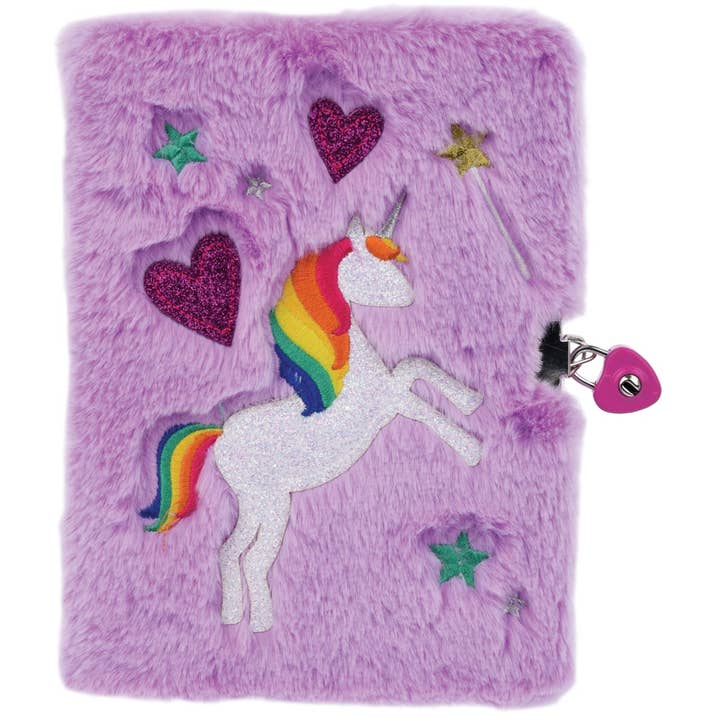 Magical Unicorn Lock & Key Journal