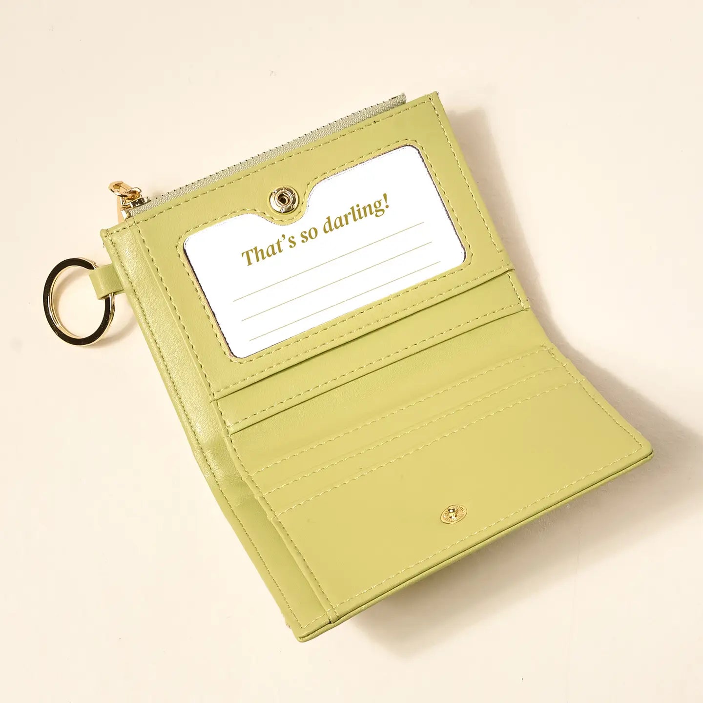Luxe Pocket Wallet | Poppin' Petals Aqua