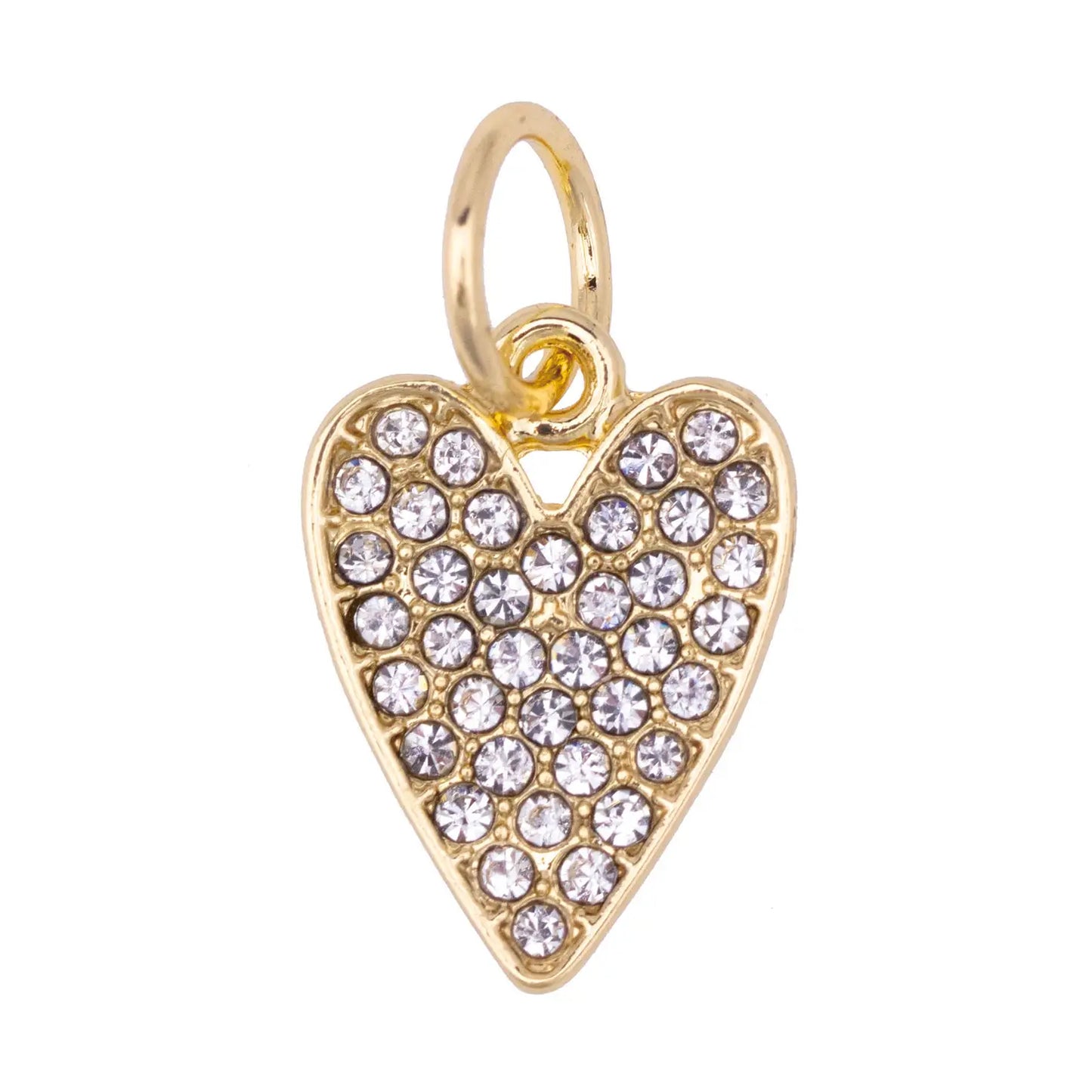 Charm | Pave Heart