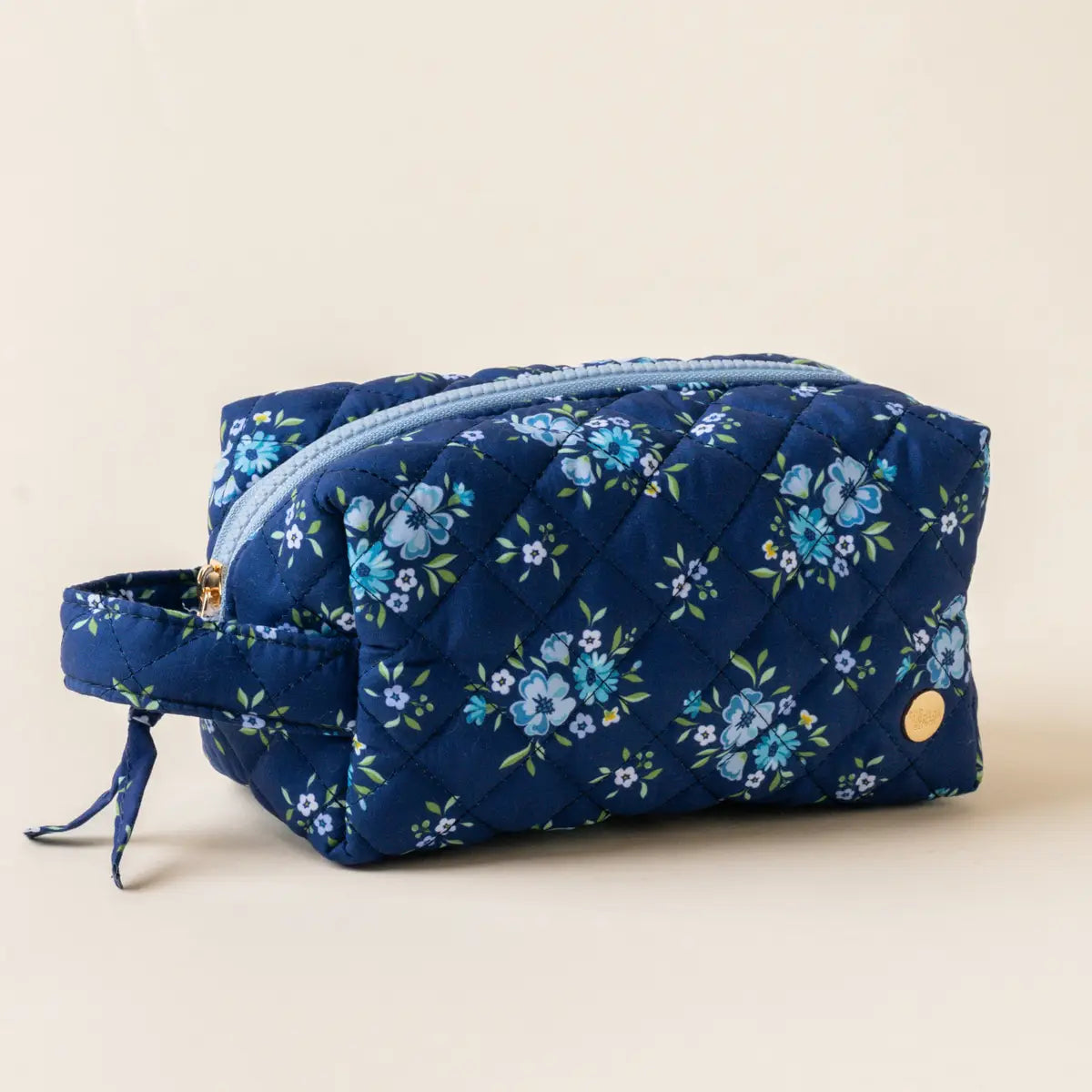 Essentials Quilted Cosmetic Pouch | Endless Daydream Navy