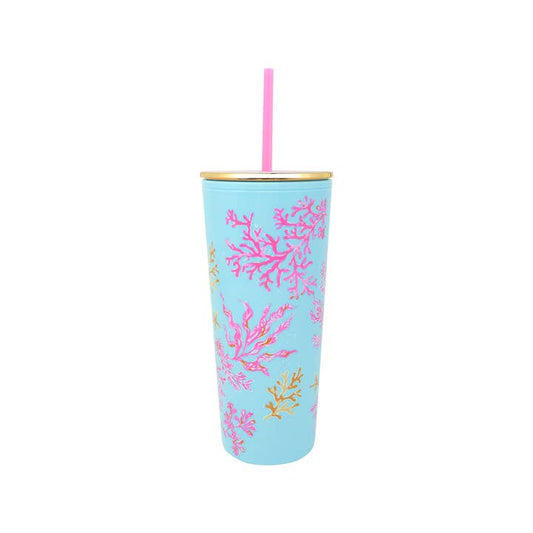 Tumbler with Straw | Royal Coral