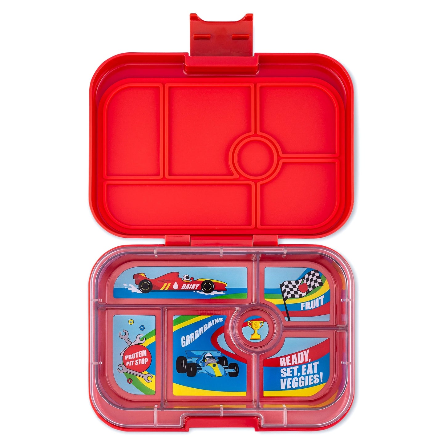 Yumbox Original - Roar Red - Race Cars