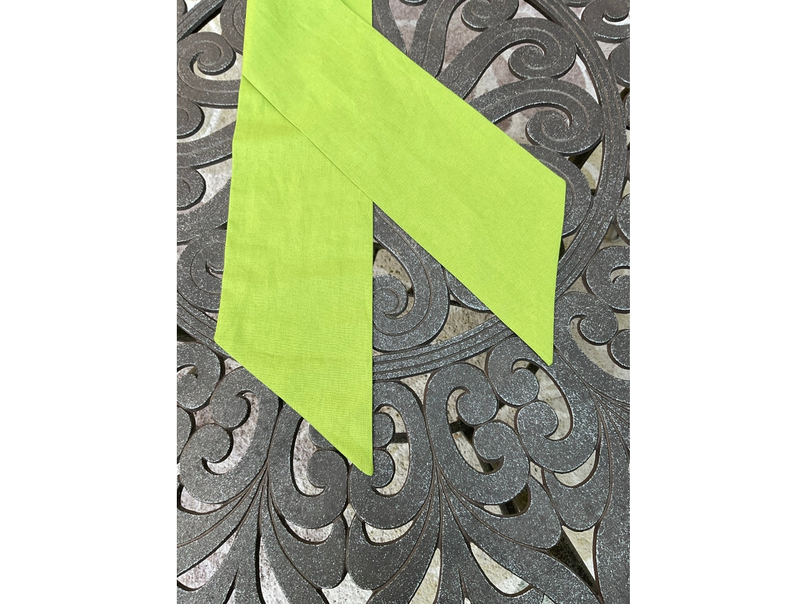 Linen Sash | Lime Green