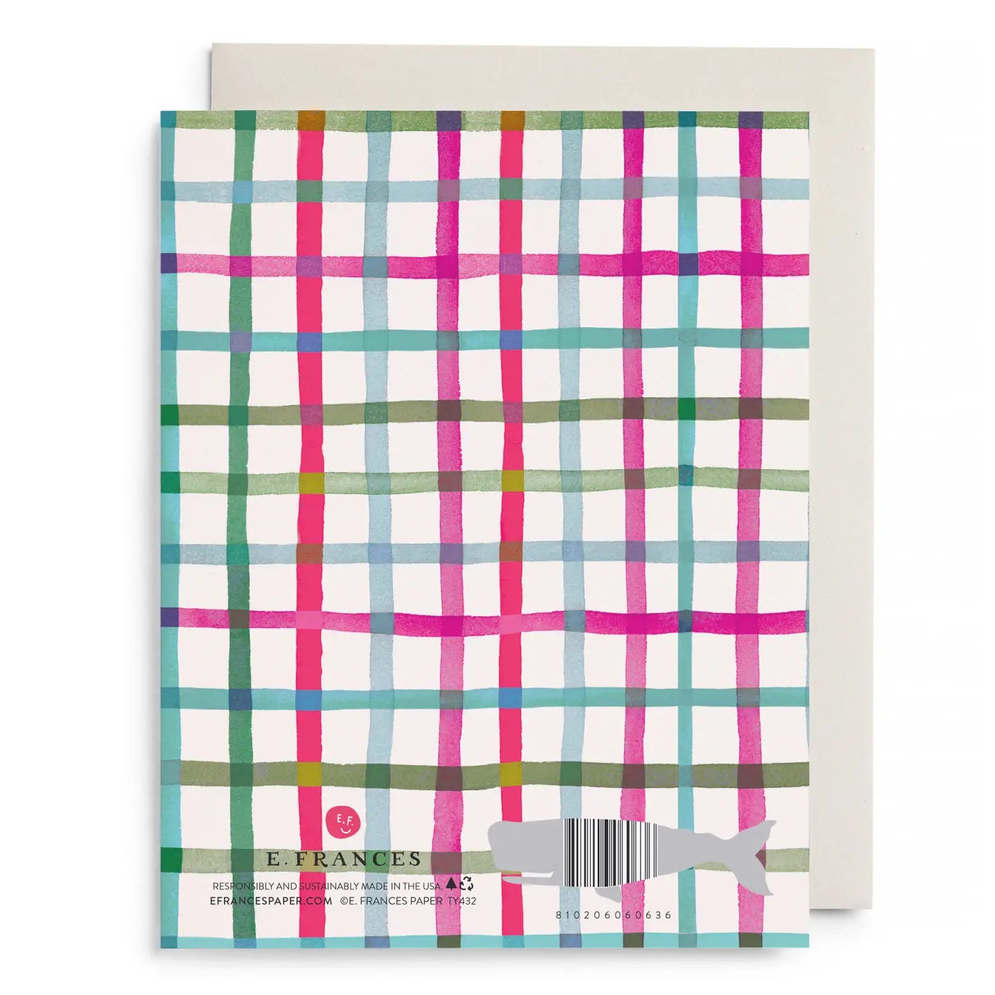 Greeting Card | Happy Plaid Thank You