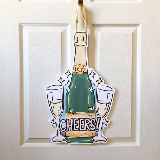 Door Hanger | Champagne Cheers