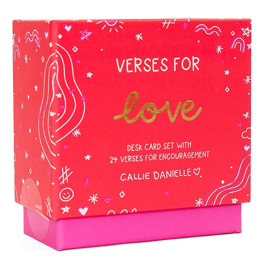 Verses For Love | Bible Verse Card Set with Display Stand