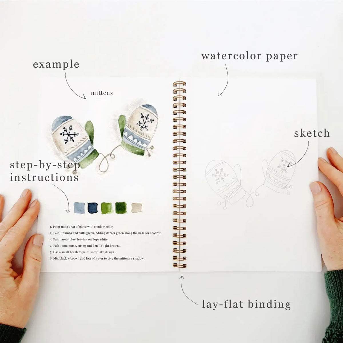 Watercolor Workbook | Winter Wonderland