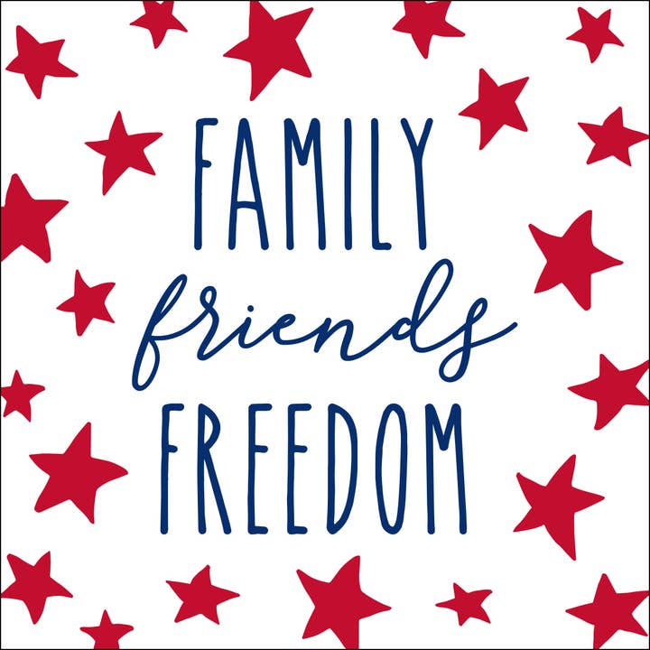 Cocktail Napkins | Family Friends Freedom