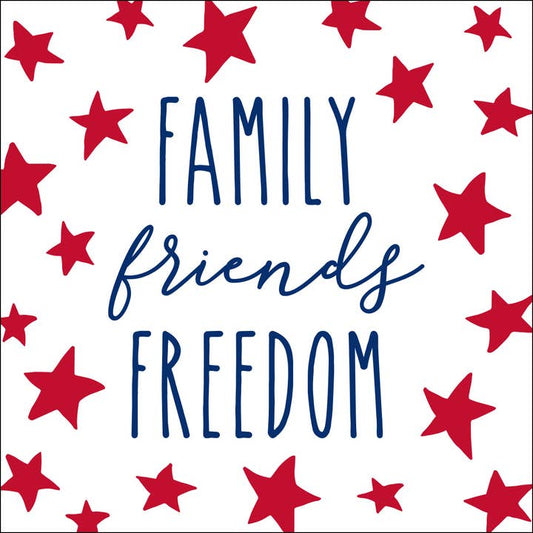 Cocktail Napkins | Family Friends Freedom
