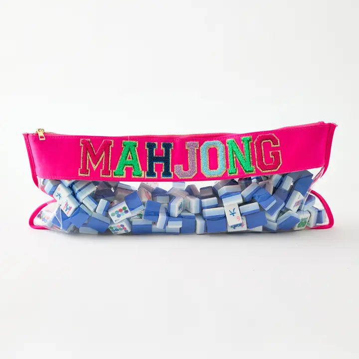 Mahjong Bag | Stitched | Pink