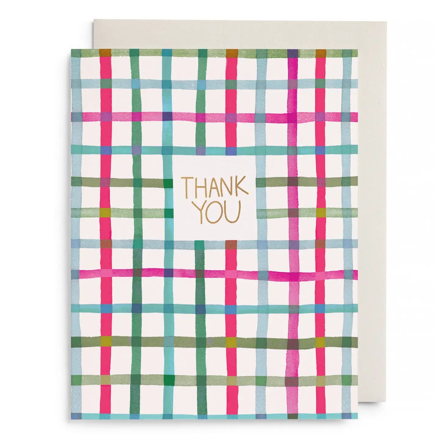 Greeting Card | Happy Plaid Thank You