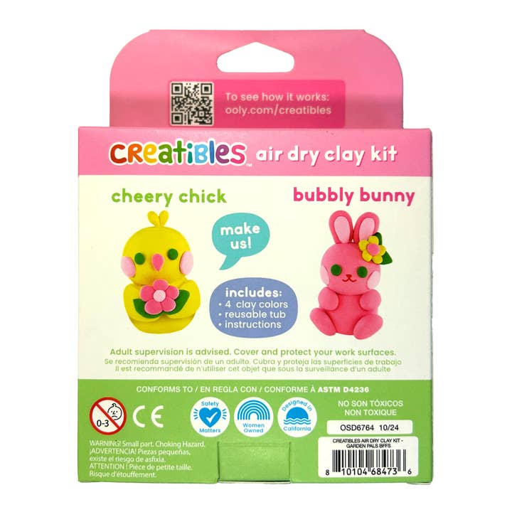 Creatibles | Air Dry Clay Kit | Garden Pals BFFs