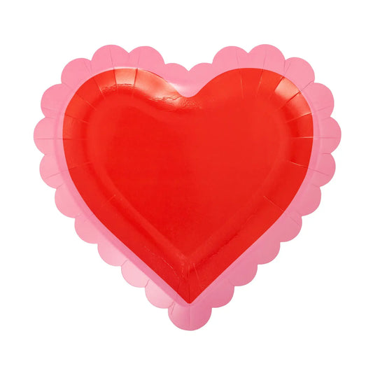 Scalloped Heart Shaped Plate