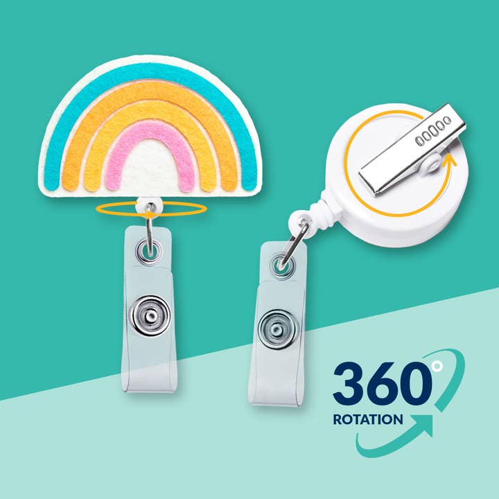 Rainbow | Nurse Badge Reel Holder