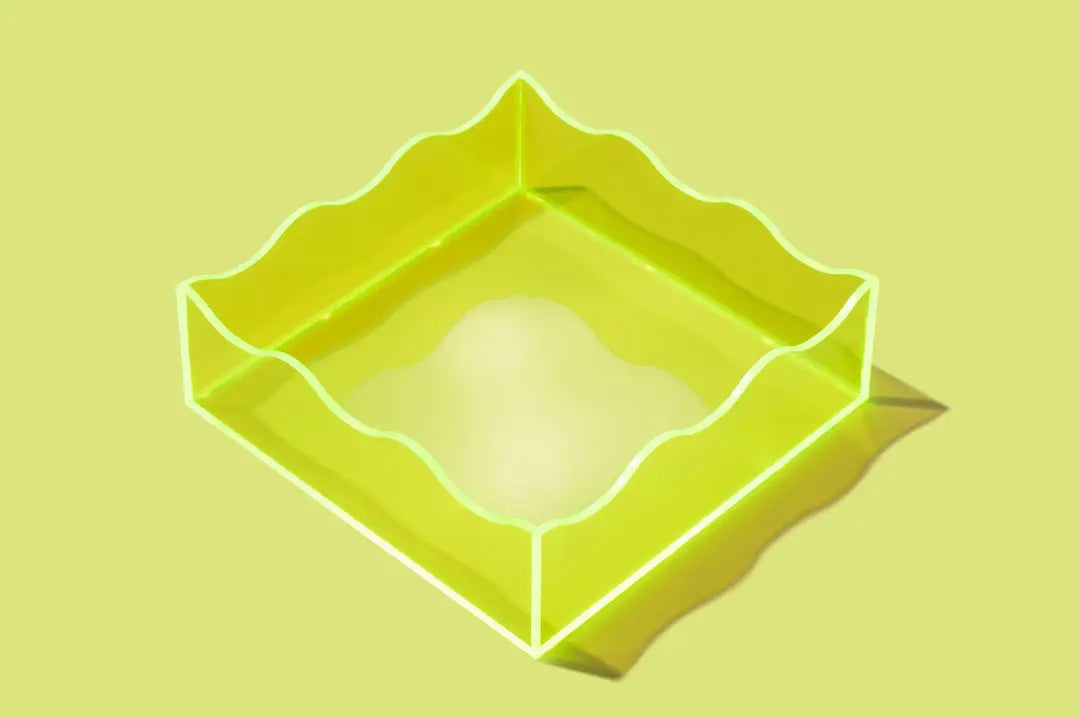 Wavy Acrylic Tray | Green