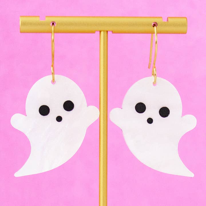 Cute Ghost Halloween Earrings | Dangles