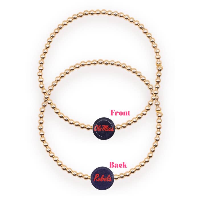 Ole Miss Logo Bracelet | Gold