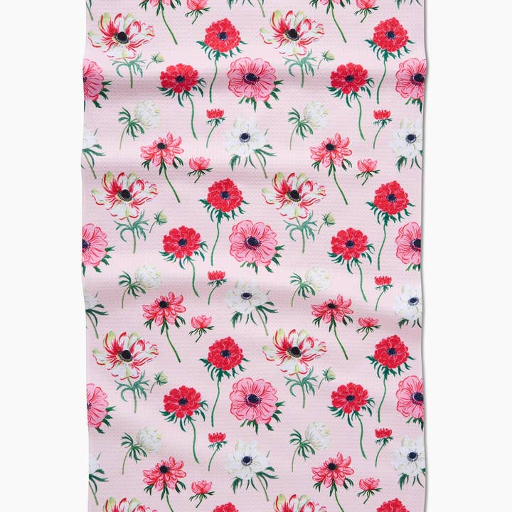 Tea Towel | Anemone Garden Flowers