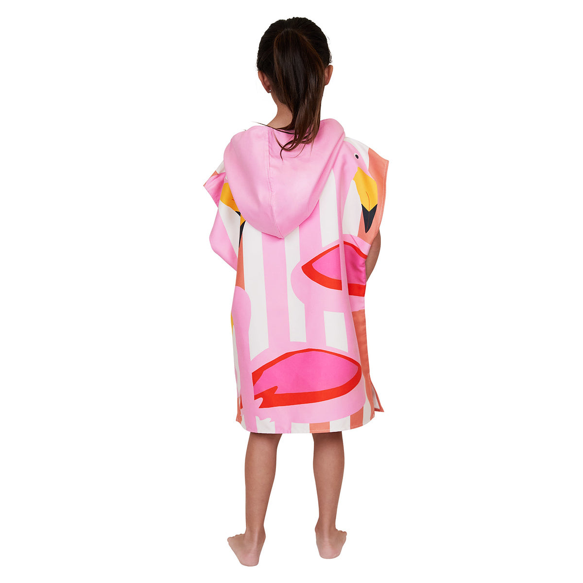 D&B Kids Poncho - Flamboyant Flamingos