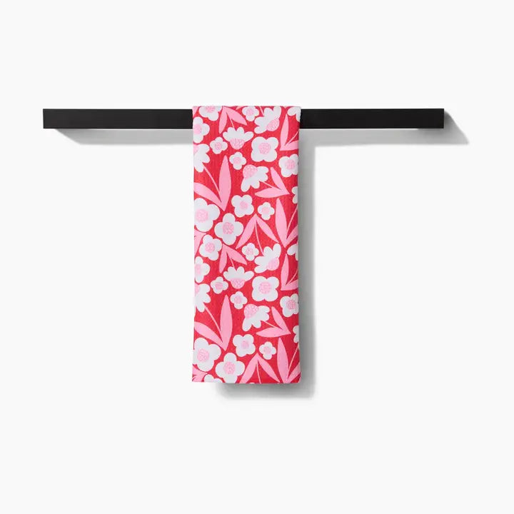 Tea Towel | Pink Blooms