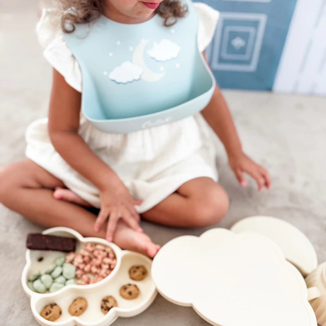On Cloud 9 Suction Plate | Marble White