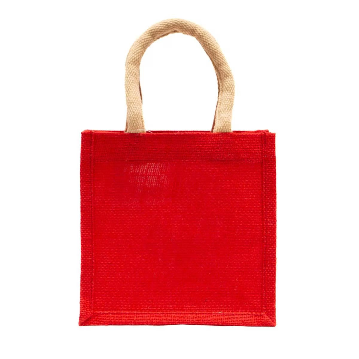 Jute Petite Gift Tote - Red