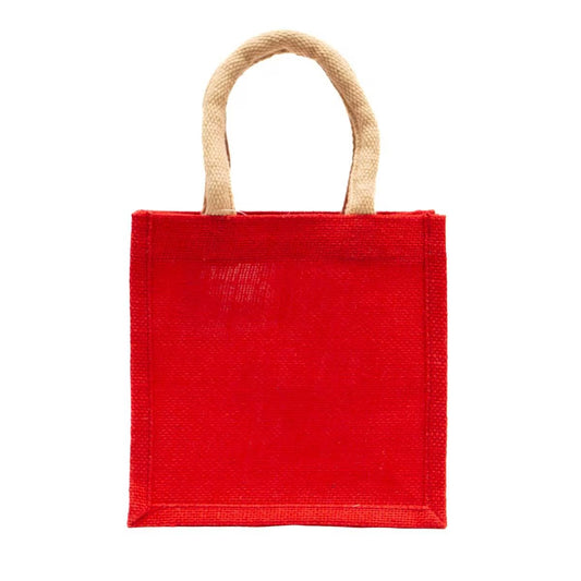 Jute Petite Gift Tote - Red