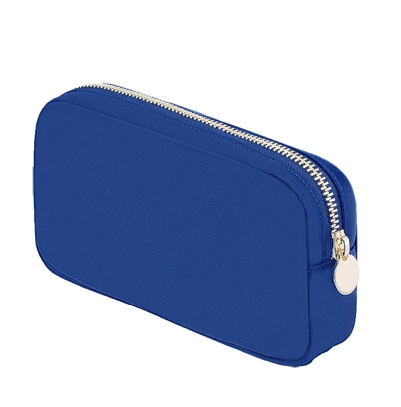 Nylon Cosmetic Travel Pouch - Blue