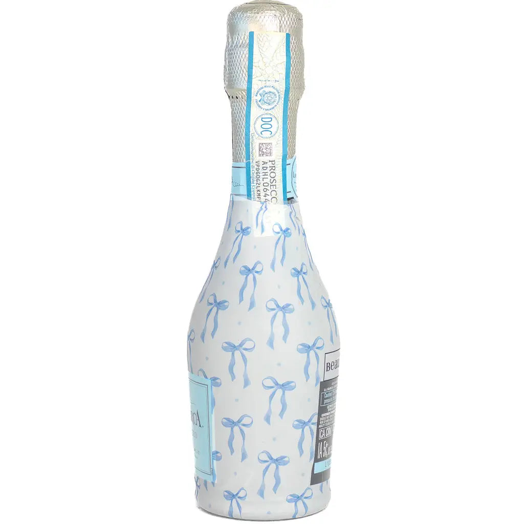Beau Bottles Blue Bows | Mini Prosecco Collection | Six Pack