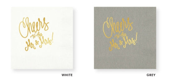 Cocktail Napkins | Cheers to Mr. & Mrs.