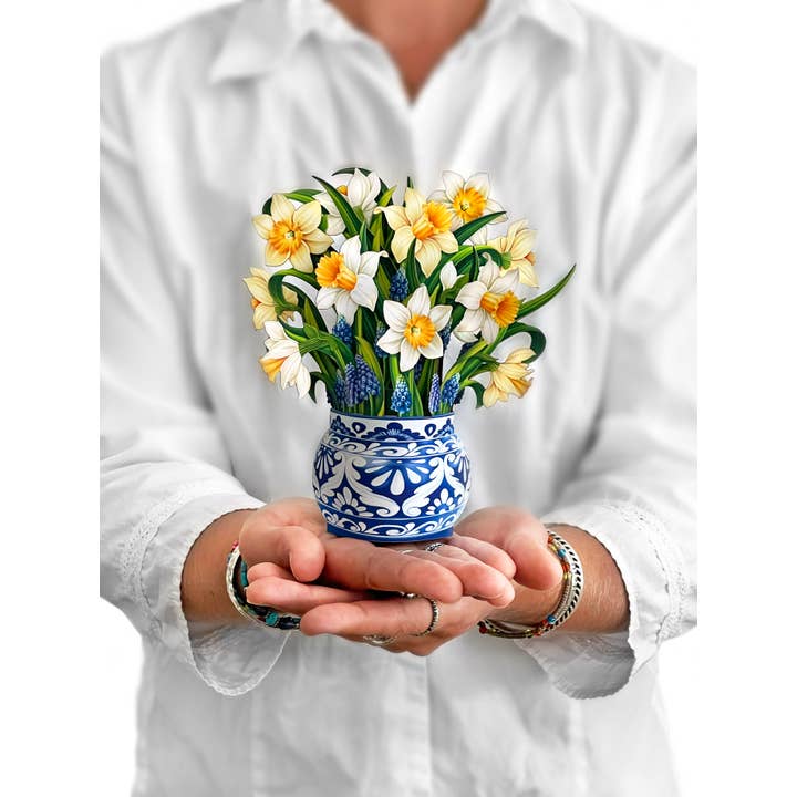 Mini Pop-Up Greeting Cards | English Daffodils