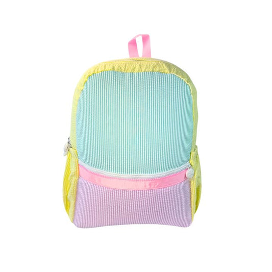 Medium Backpack w/ Pocket | 1989 Seersucker