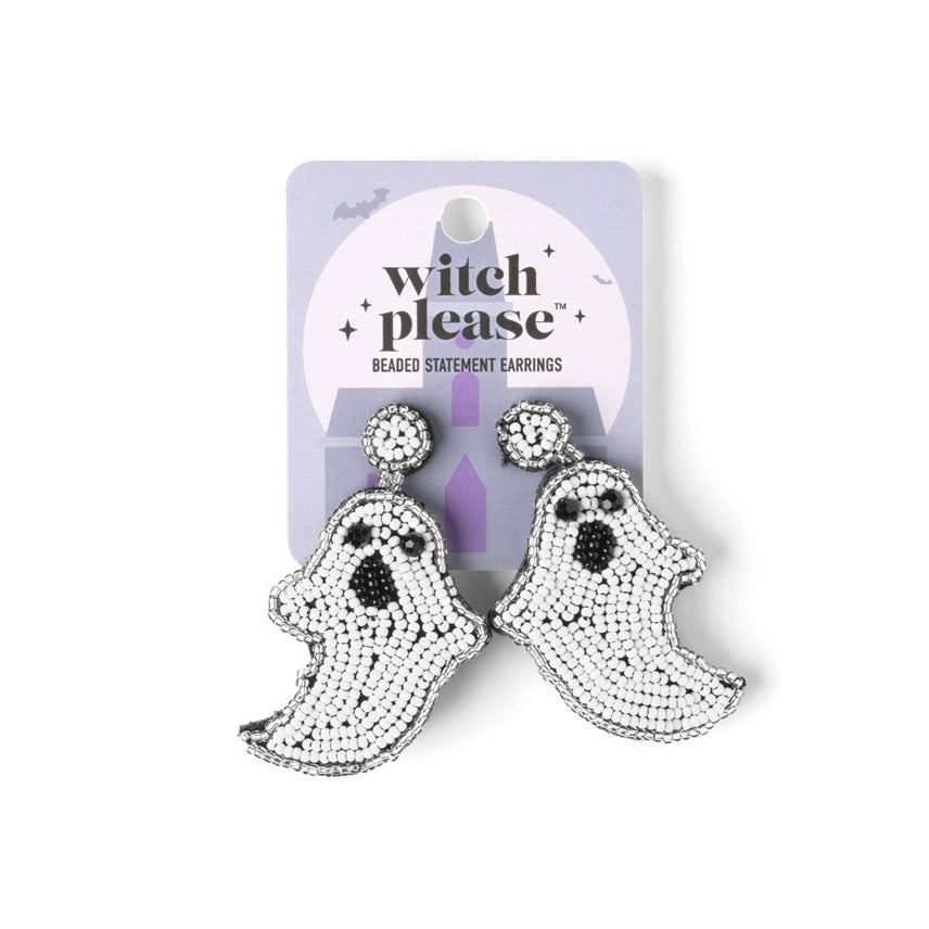 Witch Please | Halloween Statement Earrings | Ghost