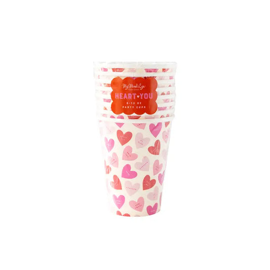 Paper Cups | Valentine's Day | Hearts